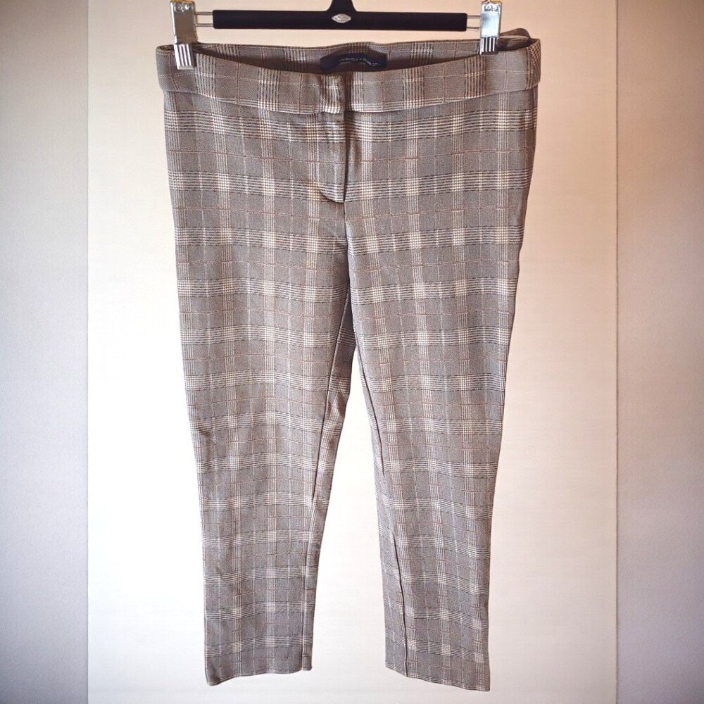 Amanda & Chelsea Plaid Capri Pants Sz 4 – Stretch Cropped Workwear - Picture 3 of 10